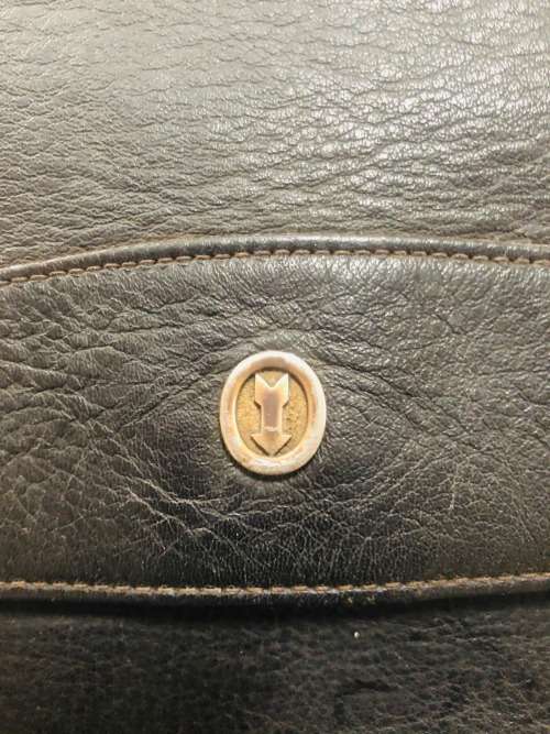 DESIGNER VINTAGE GOLDPFEIL A4 LEATHER FOLDOVER CARRYCASE MADE IN GERMANY IN EXCELLENT CONDITION