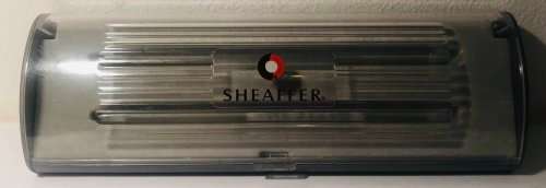 SHEAFFER SENTINEL BLUE BALLPOINT PEN AND 0.7 PENCIL WITH CHROME TRIM IN ORIGINAL BOX