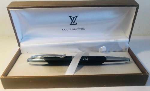 LOUIS VUITTON VINTAGE BALLPOINT PEN IN ORIGINAL BOX