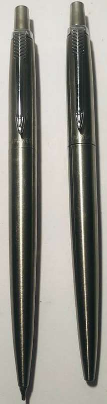 VINTAGE PARKER STAINLESS STEEL SS BALLPOINT PEN AND PENCIL