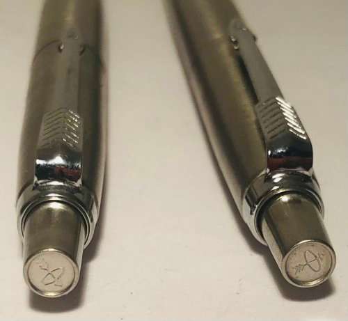 VINTAGE PARKER STAINLESS STEEL SS BALLPOINT PEN AND PENCIL
