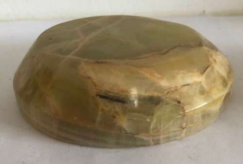 ONYX HEAVY ASHTRAY MADE IN ITALY IN EXCELLENT CONDITION