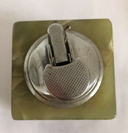 ONYX MATCHING ASHTRAY, LIGHTER AND MINI ASHTRAY MADE IN ITALY IN EXCELLENT CONDITION