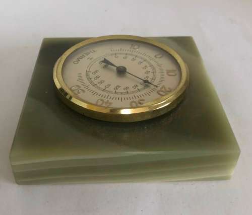 ONYX DESKTOP STATIONERY SET MADE IN ITALY PEN HOLDER, THERMOMETER, LETTER OPENER, BONBON BOX, WEIGHT