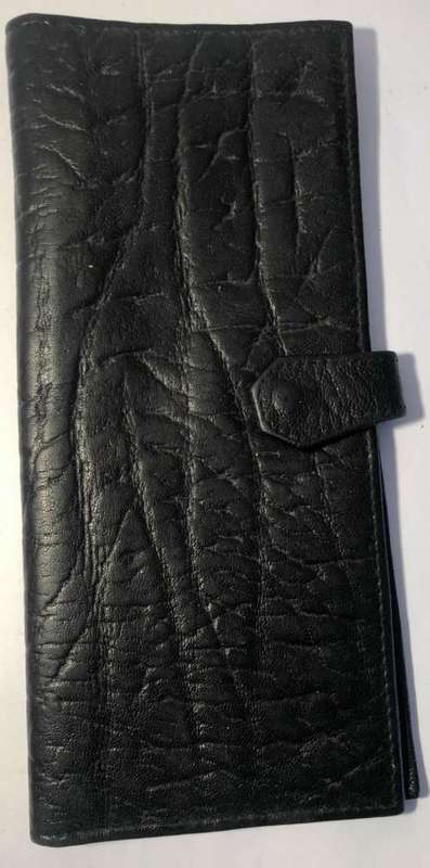 BUFFALO LEATHER CHEQUE BOOK IN EXCELLENT CONDITION