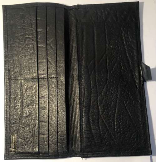 BUFFALO LEATHER CHEQUE BOOK IN EXCELLENT CONDITION