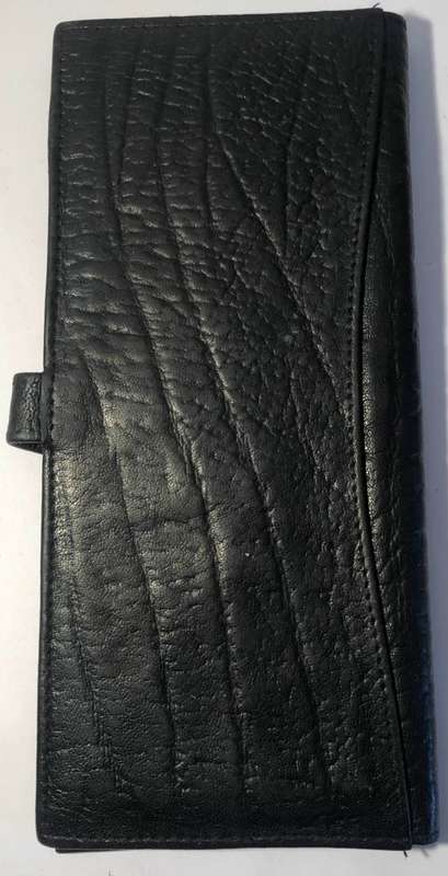 BUFFALO LEATHER CHEQUE BOOK IN EXCELLENT CONDITION
