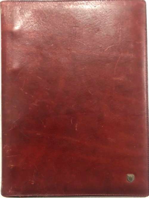 BROWN LEATHER A5 NOTEBOOK GRID PAPER