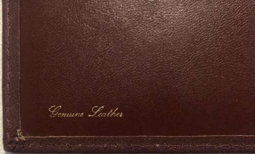 GENUINE BROWN LEATHER A4 FOLDER IN EXCELLENT CONDITION