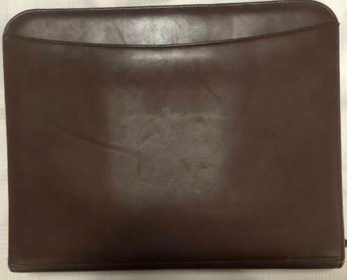 VINTAGE BROWN COMBINATION BINDER AND BRIEFCASE IN EXCELLENT CONDITION