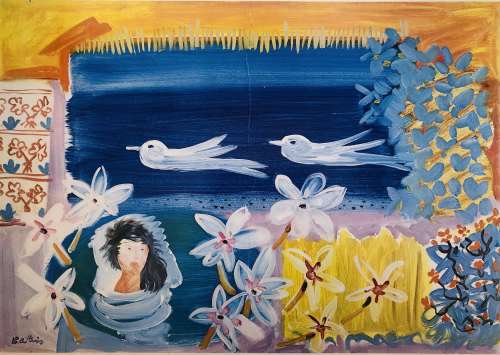 SIGNED!! LIMITED EDITION PRINT! WALTER BATTISS `SEA SWALLOWS`