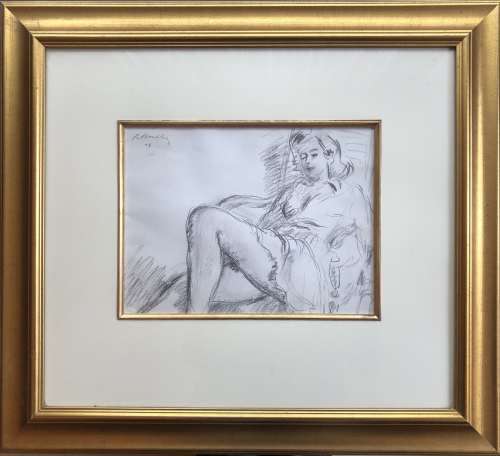 SIGNED AND DATED!! ROBERT BROADLEY ORIGINAL DRAWING, BEAUTIFULLY FRAMED