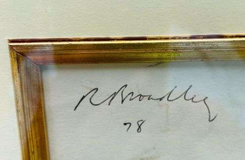 SIGNED AND DATED!! ROBERT BROADLEY ORIGINAL DRAWING, BEAUTIFULLY FRAMED