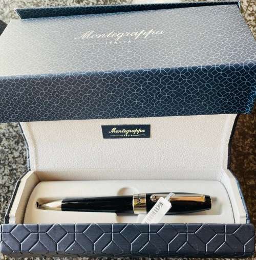 MONTEGRAPPA FORTUNA BALLPOINT PEN UNUSED IN BOX WITH ORIGINAL TAGS AND WORKING REFILL MADE IN ITALY