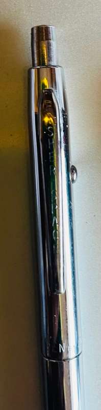 VINTAGE FISHER SPACE PEN WITH REAR RELEASE AND SIDE RETRACTION BUTTON