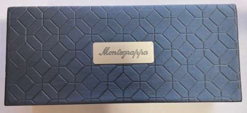 MONTEGRAPPA FORTUNA NAVY BLUE ROLLERBALL PEN UNUSED IN BOX INCLUDES WORKING REFILL