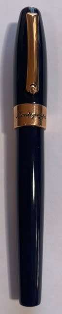 MONTEGRAPPA FORTUNA NAVY BLUE ROLLERBALL PEN UNUSED IN BOX INCLUDES WORKING REFILL