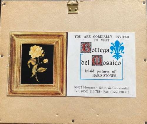 ALFREDO BUCCIONI - VIBRANT ITALIAN STONE ART - `PIETRA DURA`, MADE IN ITALY