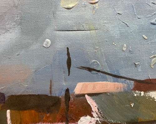 JOE MASEKO PAINTING, TITLED `MEADOWLANDS VIA PIMVILLE`, DATED 1987