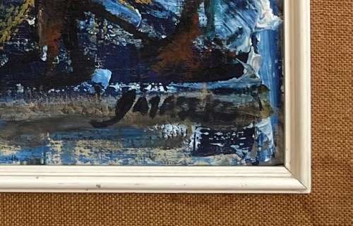 SIGNED!! JOE MASEKO OIL PAINTING IN GOOD CONDITION