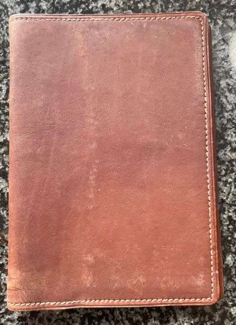 VINTAGE HERMES GENUINE LEATHER NOTEBOOK HOLDER