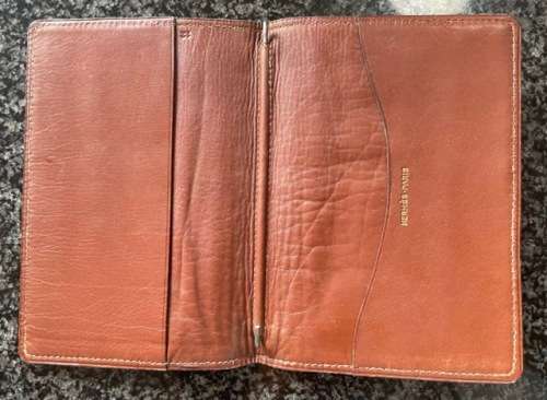 VINTAGE HERMES GENUINE LEATHER NOTEBOOK HOLDER