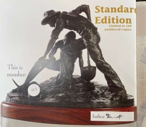 SIGNED! ODE TO THE MINER BY SAS KLOPPERS, STANDARD EDITION LIMITED TO 200 COPIES NUMBERED 103/200