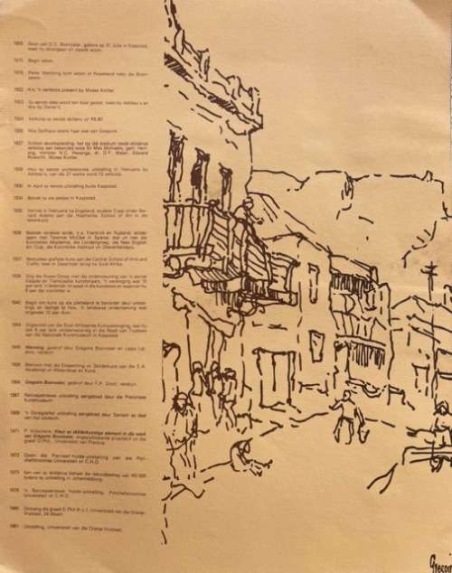 SIGNED!!! SCARCE GREGOIRE BOONZAIER, EXHIBITION CATALOGUE, UNIVERSITY OF THE ORANGE FREE STATE