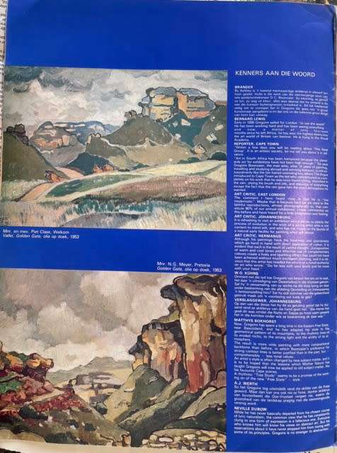 SIGNED!!! SCARCE GREGOIRE BOONZAIER, EXHIBITION CATALOGUE, UNIVERSITY OF THE ORANGE FREE STATE