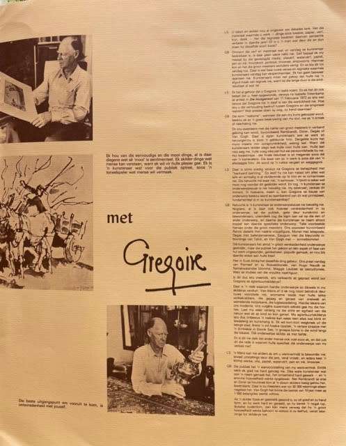 SIGNED!!! SCARCE GREGOIRE BOONZAIER, EXHIBITION CATALOGUE, UNIVERSITY OF THE ORANGE FREE STATE