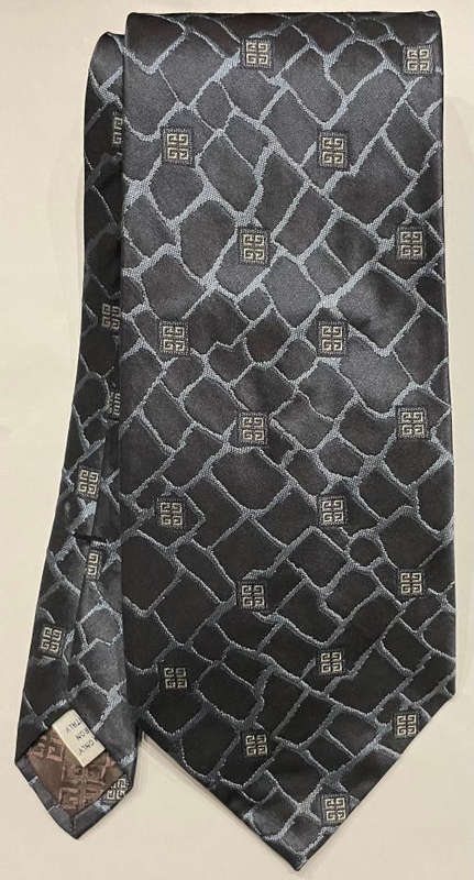 ORIGINAL GIVENCHY MENS NAVY BLUE TIE