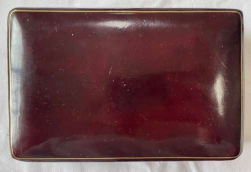 FINE GENUINE LEATHER DOUBLE PLAYER CARD HOLDER, UNUSED. MADE IN ITALY