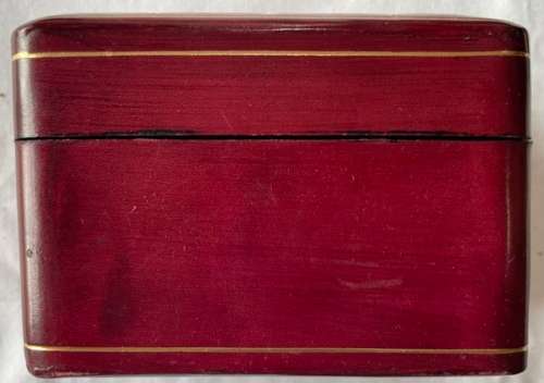 FINE GENUINE RED LEATHER DOUBLE PLAYER CARD HOLDER WITH GILT TRIM, MADE IN ITALY