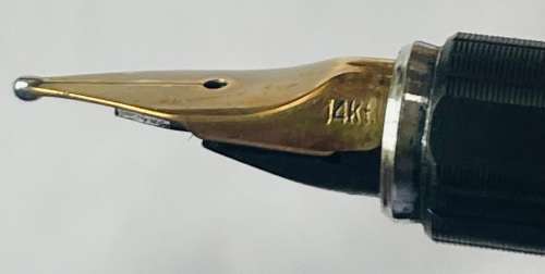 RARE!! AURORA HASTIL FOUNTAIN PEN WITH 14K GOLD NIB & THESI BALLPOINT PEN SET IN BOX