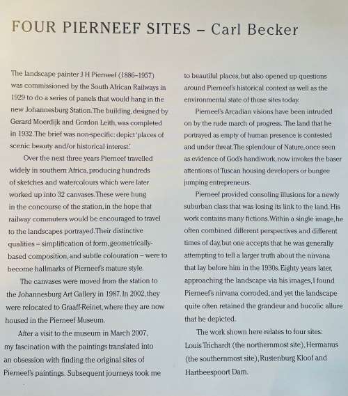 FOUR PIERNEEF SITES BY CARL BECKER