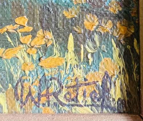 VIBRANT LANDSCAPE - OIL PAINTING BY W RETIEF
