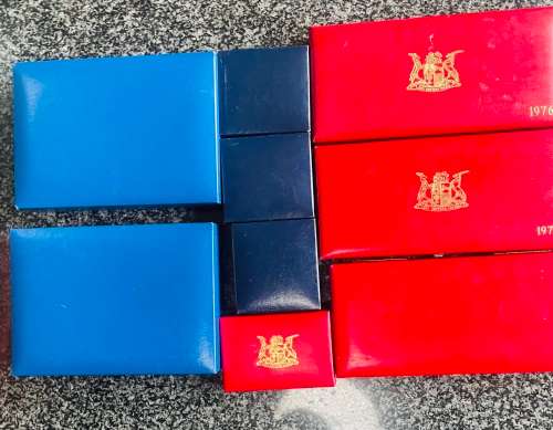 COLLECTION OF SA MINT COIN BOXES
