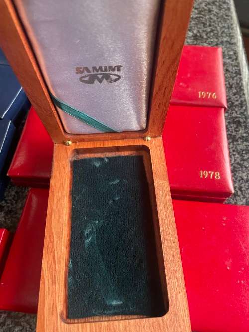 COLLECTION OF SA MINT COIN BOXES