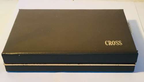CROSS 14K CLIPLESS ROSE GOLD BALLPOINT PEN AND PENCIL SET WITH RED LEATHER CASE IN ORIGINAL BOX