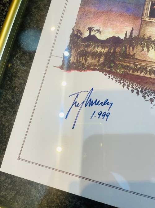 TRIPLE SIGNED & FRAMED-3 TENORS-LUCIANO PAVAROTTI, PLACIDO DOMINGO & JOSE CARRERAS-LAYOUT SKETCH SA