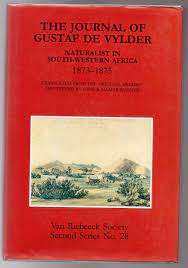 VRS-`THE JOURNAL OF GUSTAF DE VYLDER- NATURALIST IN SOUTH WESTERN AFRICA 1873-1875` SERIES 2 VOL. 28