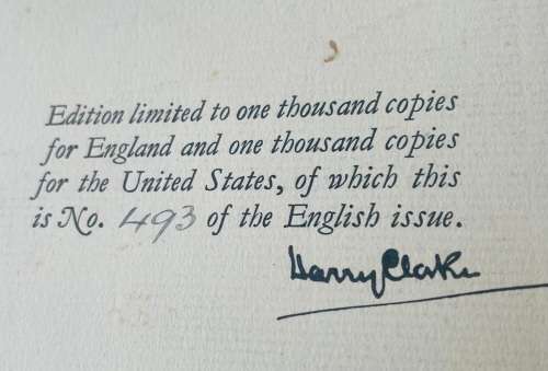 `FAUST BY GOETHE` ILLUSTRATIONS BY HARRY CLARKE, SIGNED, NUMBERED EDITION