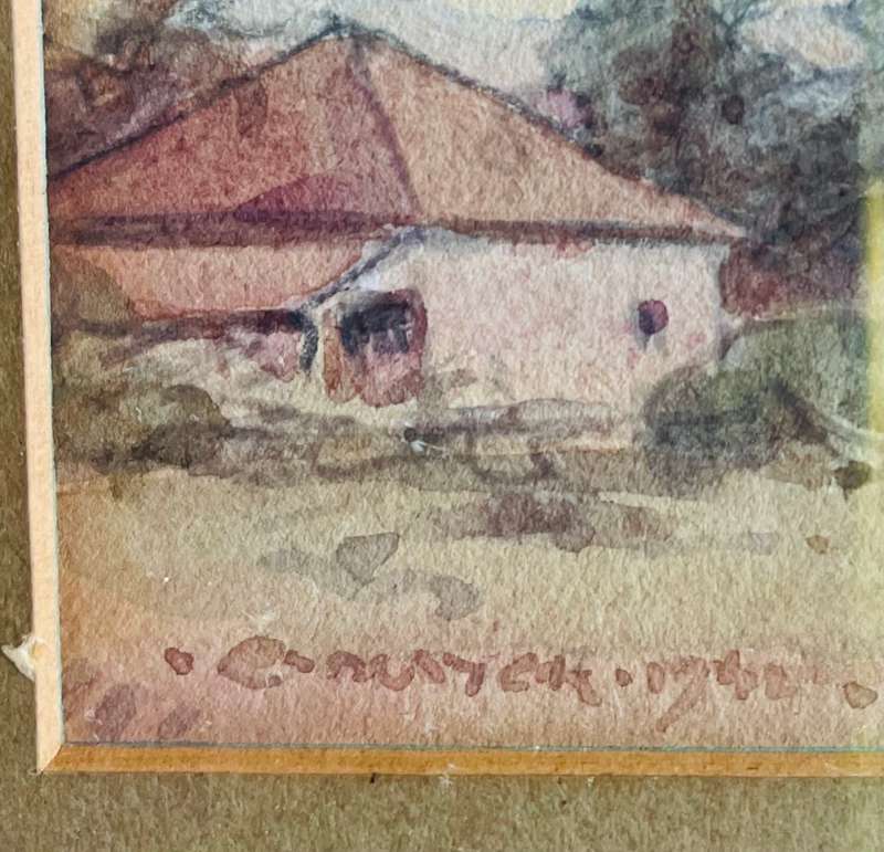 SIGNED!! ERICH MAYER (1876-1960) WATERCOLOUR PAINTING