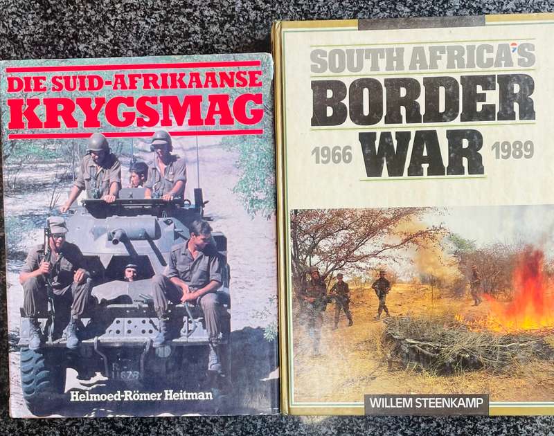 1 SET OF 15 BOOKS SOUTH AFRICAN MILITARY RELATED, RECCE, BORDER WARS, SADF, AVIATION ETC.