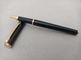 VINTAGE SHEAFFER - MATTE BLACK 260 BROAD WITH GOLD TRIM FOUNTAIN PEN WHITE DOT IN BOX