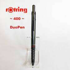 ROTRING 400 DUO MULTI BALLPOINT PEN & 0,5 MM PENCIL IN GUN METAL GREY FINISH IN BOX
