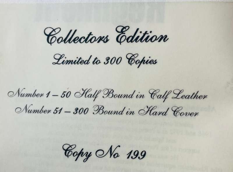 SIGNED & NUMBERED OUT OF 300`THE RHODESIA REGIMENT - FROM BOER WAR TO BUSH WAR 1899-1980` BY A BINDA