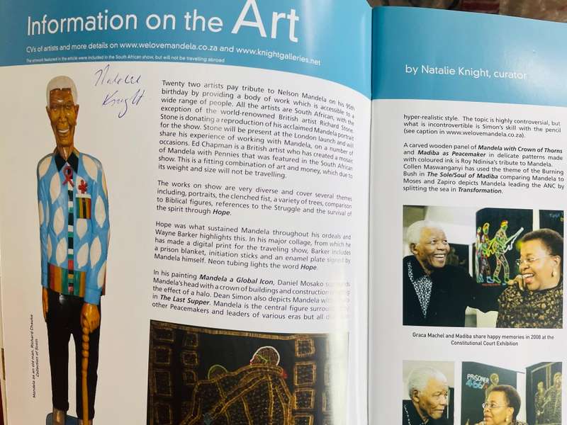 SIGNED! `WE LOVE MANDELA ART INSPIRED BY MADIBA` CURATED BY NATALIE KNIGHT