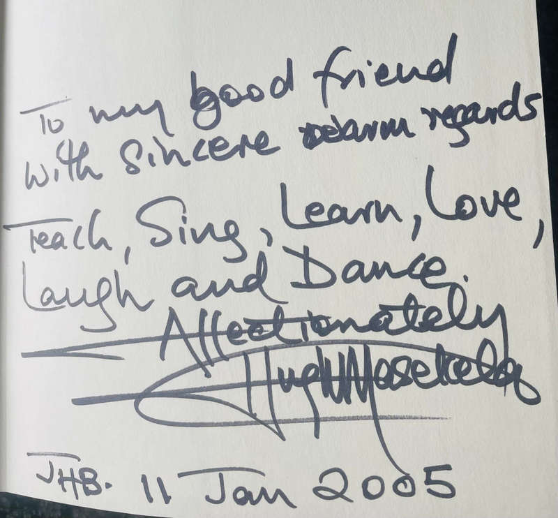 SIGNED!! `STILL GRAZING-THE MUSICAL JOURNEY OF HUGH MASEKELA`