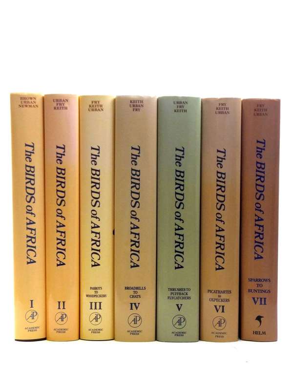 `THE BIRDS OF AFRICA` 7 VOLUME SET PUBLISHED BY ACADEMIC PRESS